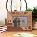 The Few The Proud USMC Personalized Wooden Frame
