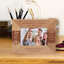 May God Bless You With An Abundance Of Peace Joy And Love Personalized Wooden Frame