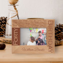 Happy Forty Birthday Personalized Wooden Frame