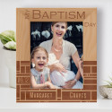 My Baptism Day Personalized Wooden Frame