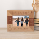 Cousins By Blood Friends By Choice Personalized Wooden Frame