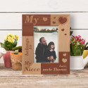 My Heart Belongs To My Niece Personalized Wooden Frame