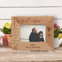 Love My Niece Personalized Wooden Frame