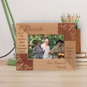 Parents No Matter What We Go Through I Know, They'll Always Be There Personalized Wooden Frame