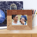 To Me My Nephew Is The Angel Of My World Personalized Wooden Frame