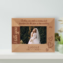 Nothing Can Make A Woman Look Beautiful Like The Glow On Her Wedding Day Personalized Wooden Frame