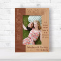 If I Know What Love Is, It Is Because Of You Personalized Wooden Frame