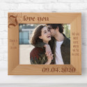 We Are Most Alive When We're In Love Personalized Wooden Frame