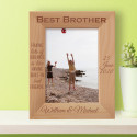 Best Brother Personalized Wooden Frame