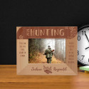 Hunting When You're Out In The Woods With Weapon Personalized Wooden Frame