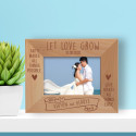 Wedding Let Love Grow Personalized Wooden Frame