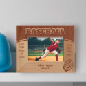 Baseball To The Next Home Run Personalized Wooden Frame