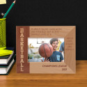 Basketball Is About Talent, Hard Work Personalized Wooden Frame