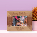 Happy Birthday May Each And Every Moment Personalized Wooden Frame