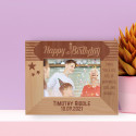 Happy Birthday I Wish You A Life Full Of Happiness Personalized Wooden Frame