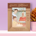Happy Birthday May Life Never Cease To Surprise You Personalized Wooden Frame