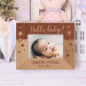 Hello Baby Personalized Wooden Frame
