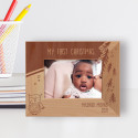 My First Christmas Personalized Wooden Frame
