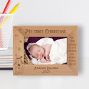 May This Christmas Fill Your Hearts With Warmth Peace And Joy Personalized Wooden Frame