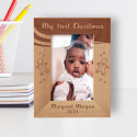 My First Christmas Personalized Wooden Frame
