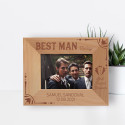 Best Man Today Best Friend Forever Personalized Wooden Frame
