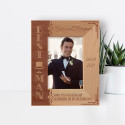 Thank You For Being My Groomsman On My Wedding Day Personalized Wooden Frame