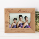 Bride's Team A Happy Bridesmaid Makes A happy Bride Personalized Wooden Frame