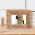 Happy Anniversary I'm So Excited About The Future Personalized Wooden Frame