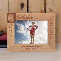 Cheerleaders Are Angels Personalized Wooden Frame
