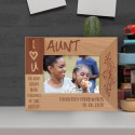 An Aunt Grows More Treasured As Time Goes By Personalized Wooden Frame