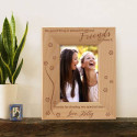 Personalized No Good Thing is Plesant Without Friends Wooden Picture Frame