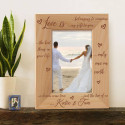 What Love Is Personalized Wooden Picture Frame