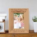 My First Mother's Day Personalized Wooden Picture Frame
