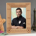 Police Officer Personalized Wooden Picture Frame