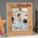World's Coolest Uncle Personalized Wooden Picture Frame