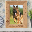 Rest in Peace My Dog Personalized Wooden Picture Frame