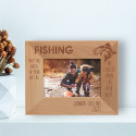 Fishing No Larger Than The Fish In It Personalized Wooden Frame