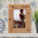 Our Hearts Belong to Daddy Personalized Wooden Picture Frame