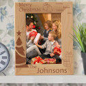 Merry Christmas to You and Your Family Personalized Wooden Picture Frame