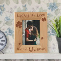 Lucky in Love Personalized Wooden Picture Frame