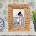 Why She Loves Him Personalized Wooden Picture Frame