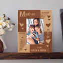 Mother's Love Personalized Wooden Picture Frame