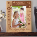 Flower Girl Personalized Wooden Picture Frame