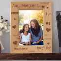Aunt's Friendship Personalized Wooden Picture Frame