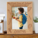 My First Day of School Personalized Wooden Picture Frame