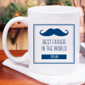 Best Father in the World Personalized Mug With Name Printed On It