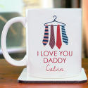 I Love You Daddy Mug Personalized With Name Printed On It