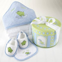 4 Piece Hat Box Bath Time Gift Set