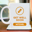 Get Well Soon Personalized Mug With Name Printed On It