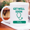 Full of Affection Get Well Soon Personalized Mug With Name Printed